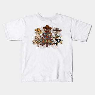 cowboy Christmas Kids T-Shirt